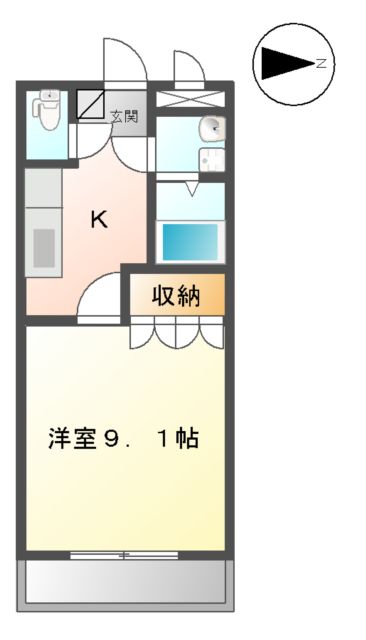グローリエ・Mの間取り