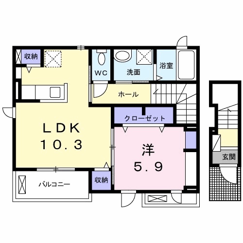 キャラウェイの間取り