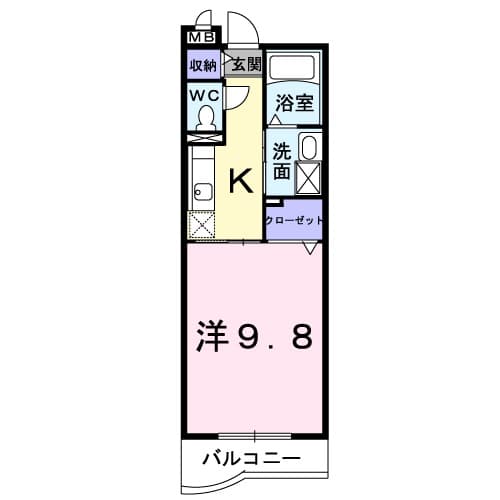 ダイアモンド エフの間取り