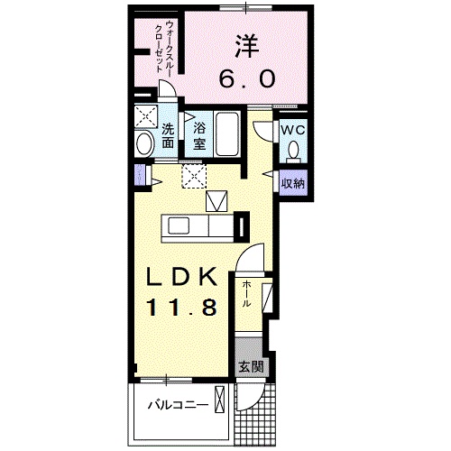 ディアコート Ⅱの間取り