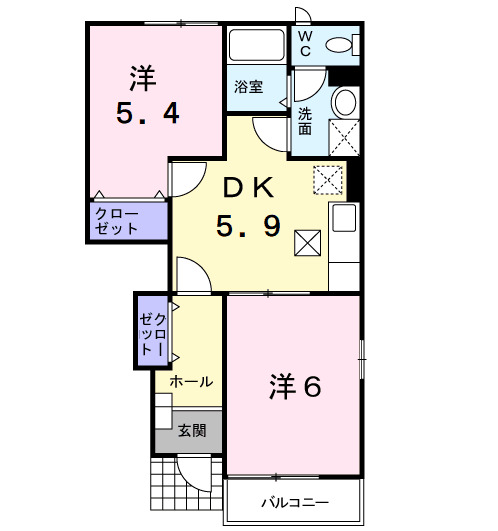 ル・シエルⅠの間取り