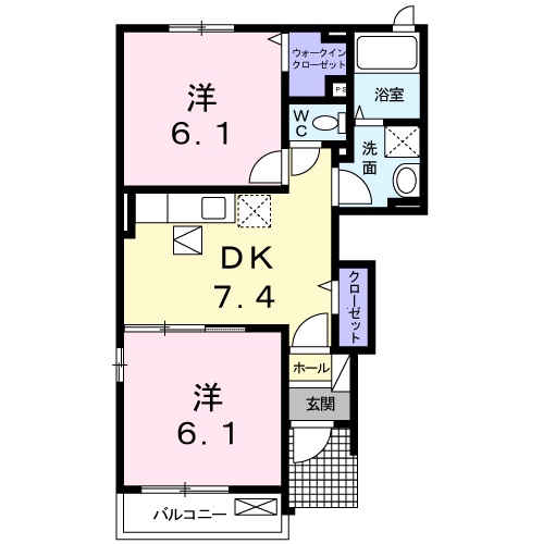 シャン・ド・フルールⅩⅦ 17の間取り