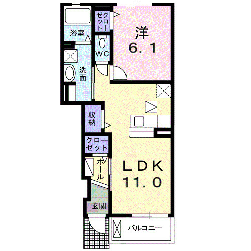モデラートの間取り