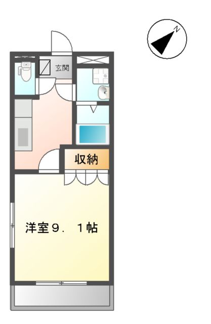 コーポ ユタカの間取り