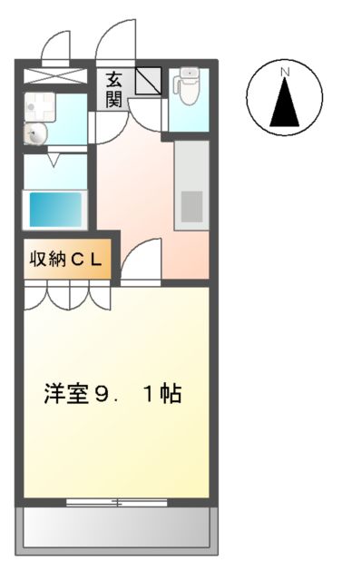 アヴェニュー下林の間取り