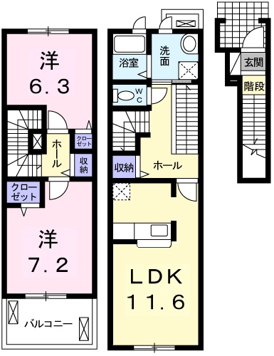 パーシモン北野の間取り