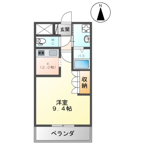 ベルクレスト.Kの間取り