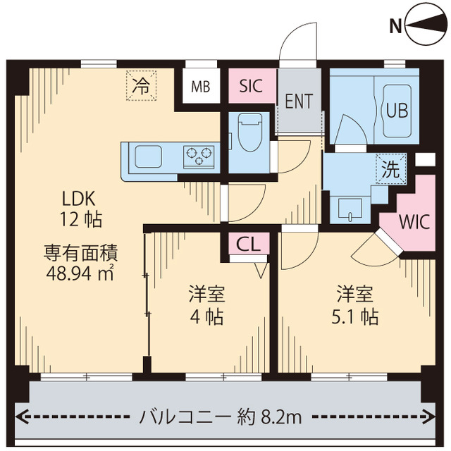 Mia Casa Ⅰの間取り