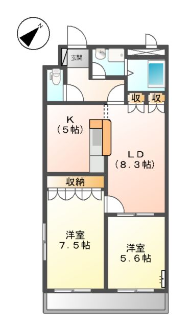 パレット伏見の間取り