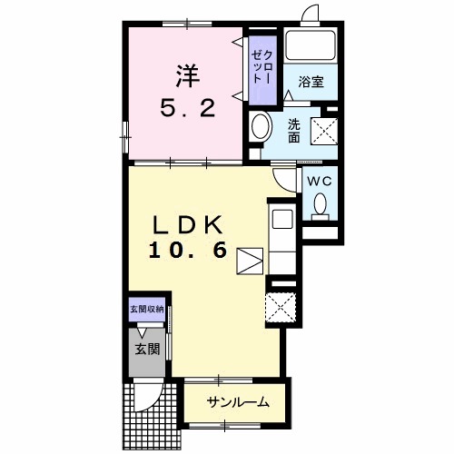 ベイサイド.ヒロ Aの間取り