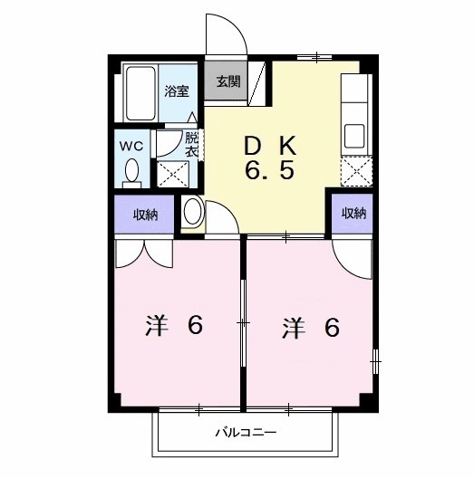 カーサ喜見塚の間取り