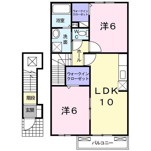 パッシオーネHの間取り