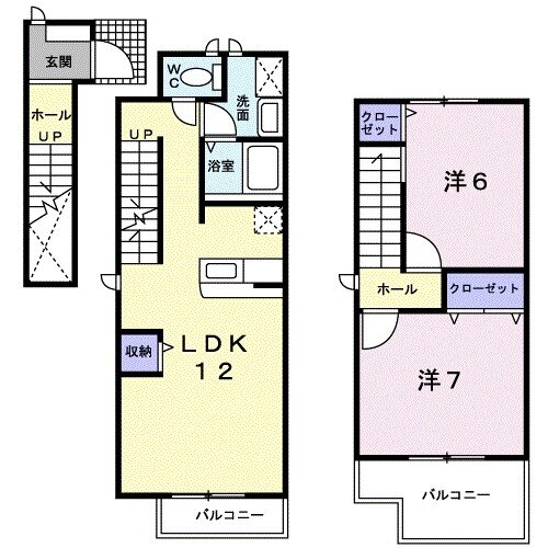 プリムローズⅡの間取り