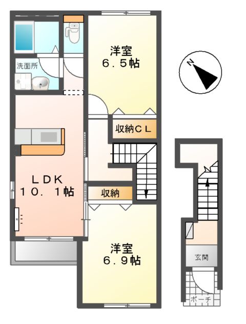 カーサ駒場の間取り
