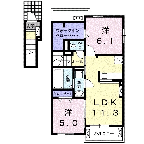 Alba Town Dの間取り