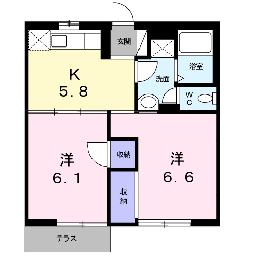 サンリバティの間取り