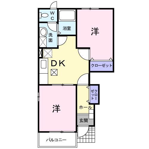 クラージュの間取り