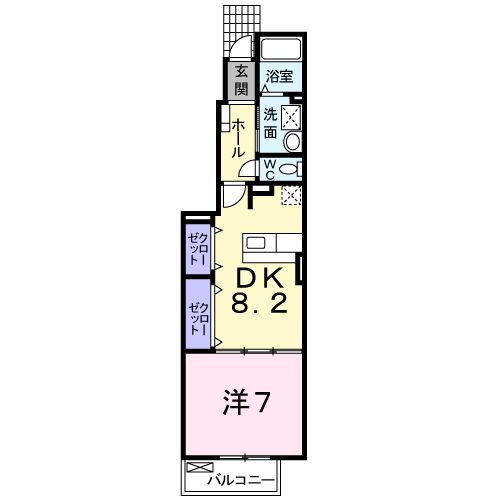 クラールの間取り