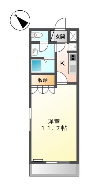 サンハイツ城山の間取り