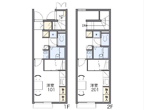 レオパレスクラージュⅡの間取り