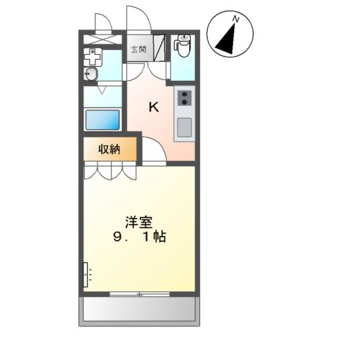 グローリアス・キャッスルⅠの間取り