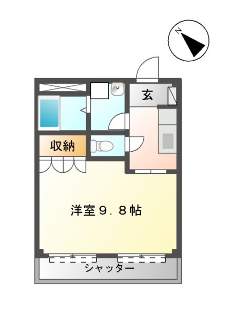 リトル　ビーチの間取り