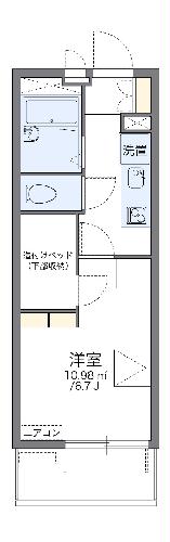 レオパレスパインツリーの間取り
