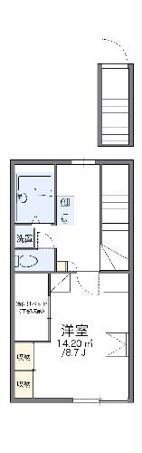 レオパレスベンデュールの間取り