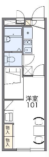 レオパレスグレース赤坂の間取り