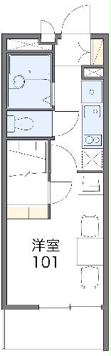 レオパレスサザンクロス海老塚の間取り
