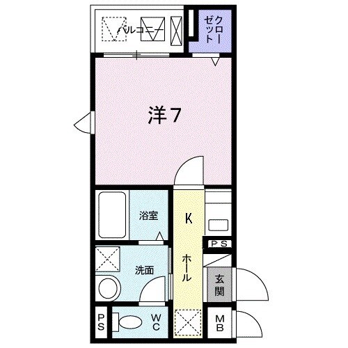 プラシード 横浜の間取り
