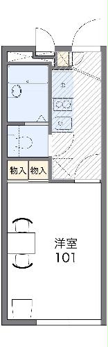 レオパレスwest courtの間取り