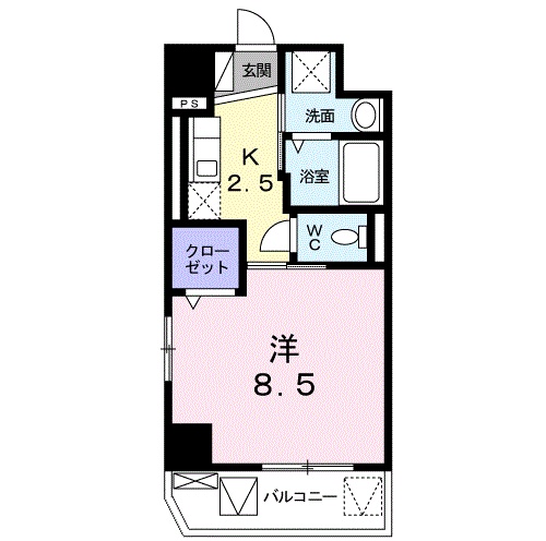 パークサイド Kの間取り