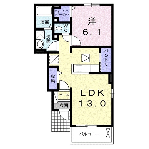 レユシールBの間取り