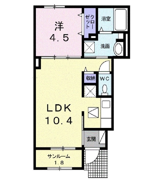 ベル・プロムナードⅤの間取り