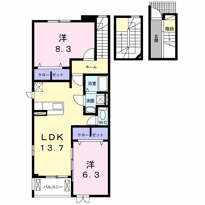 ショウ Ⅰの間取り