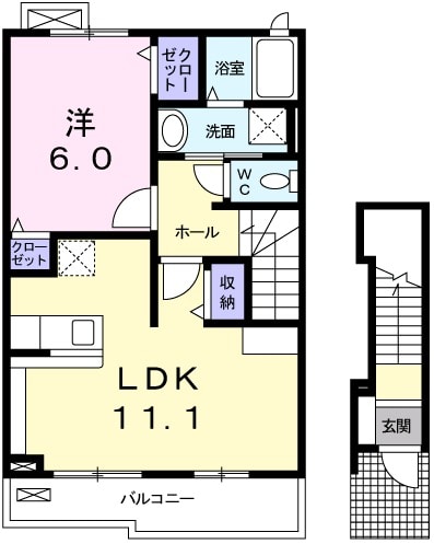 フルラージュ松橋の間取り