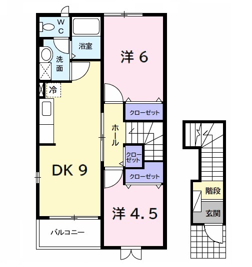 ティーフベルクＡの間取り