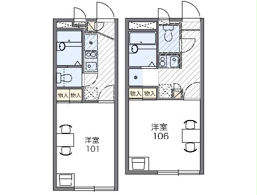 レオパレス昴５５５Ｆの間取り