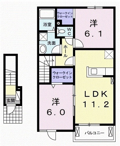 ネロミロスBの間取り
