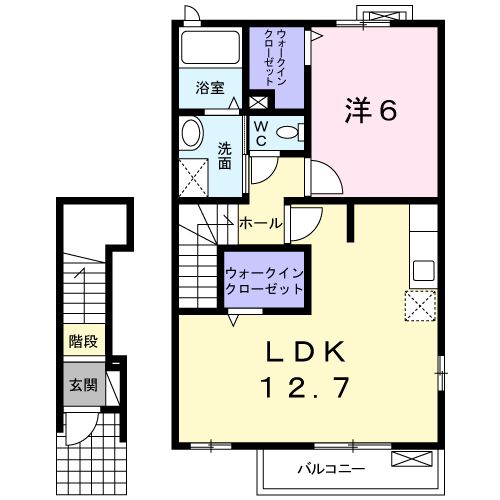 ヴァーサ白鳥Ⅰの間取り