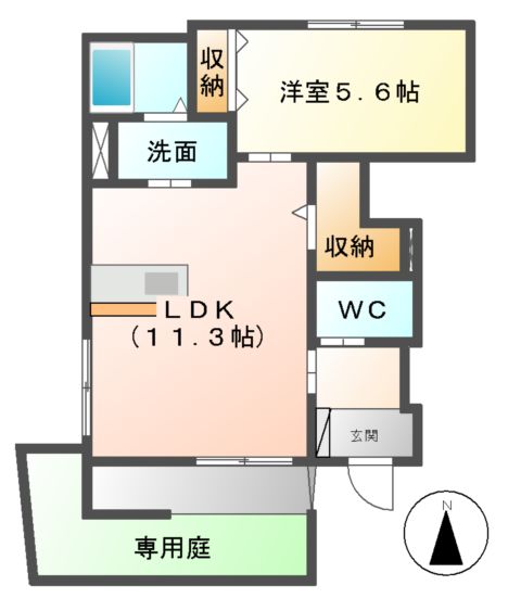 フルールの間取り