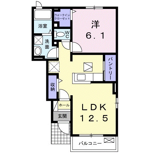 グラースⅠの間取り