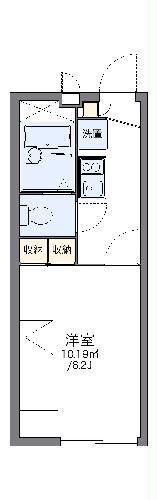 レオパレスシェルターの間取り