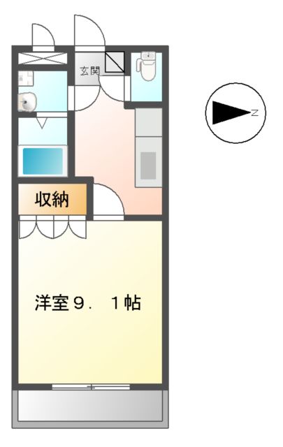 グローリエ・Mの間取り