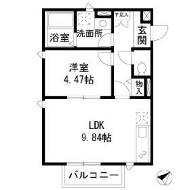 Ｌａ・Ｃｒｅｓｔ・Ｙｕｉの間取り