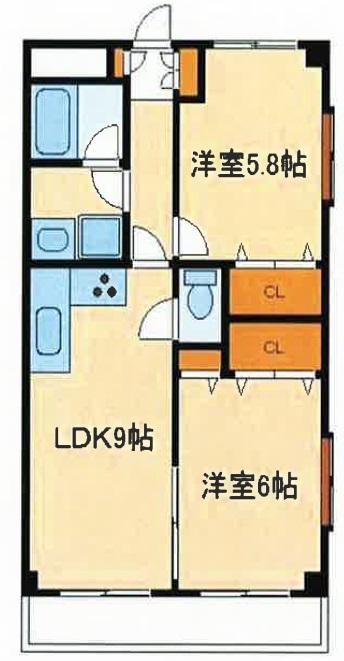 ラフィネ北寺尾の間取り