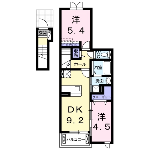 クレイン21の間取り