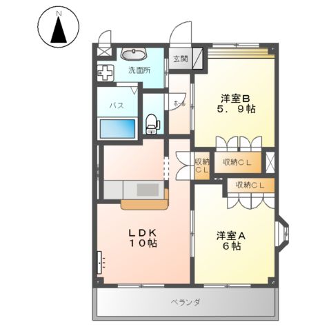 エバーエデンCの間取り