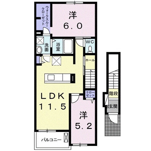 プリマヴェーラ伍番館の間取り